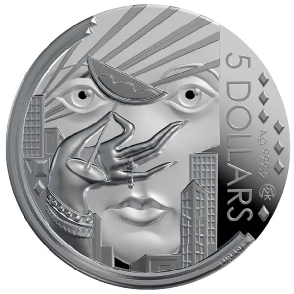 Stříbrná mince Velký Gatsby 2 Oz - Image 2
