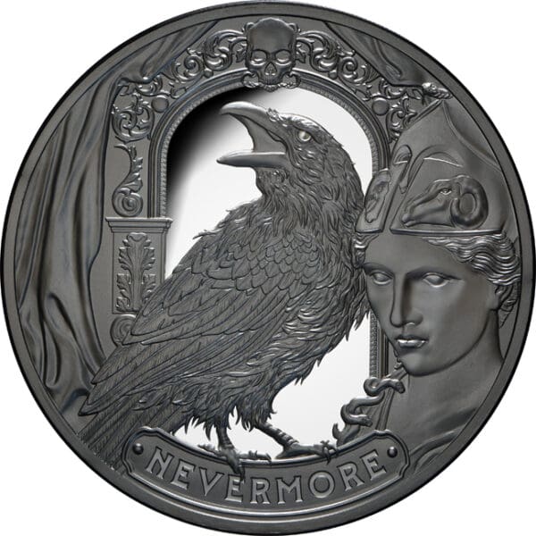 Stříbrná mince Havran 2 Oz