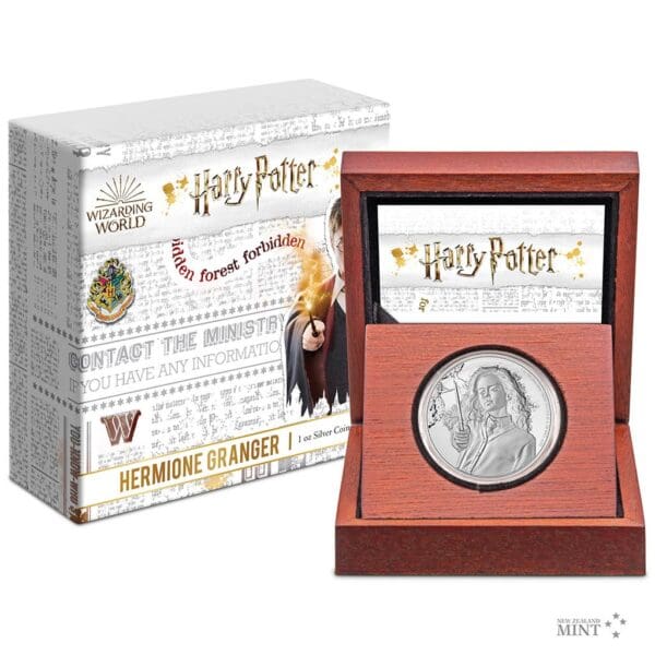 Stříbrná mince 1 Oz 2 NZD Harry Potter 2021 Hermiona Granger proof - Image 2