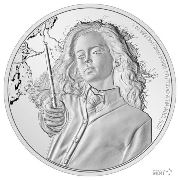 Stříbrná mince 1 Oz 2 NZD Harry Potter 2021 Hermiona Granger proof
