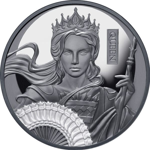 Stříbrná mince Šachy: Královna 1 Oz 2025