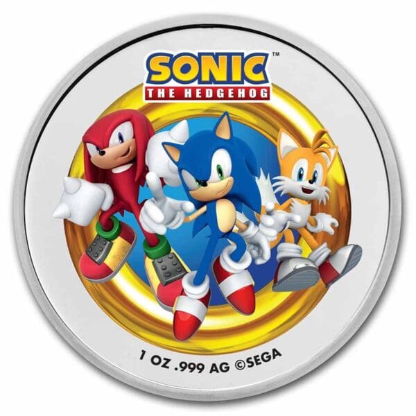 Stříbrná mince Sonic Tails barevná  (TEP) - Image 4