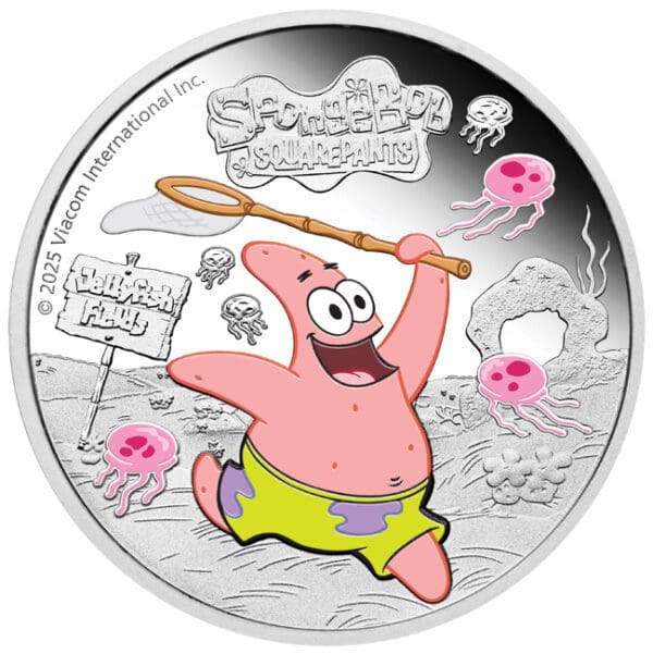 Stříbrná mince SpongeBob Patrik Star 1 Oz 2025