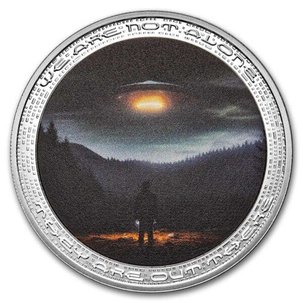 Stříbrná mince  UFO & Aliens: UFO and Human 1 Oz