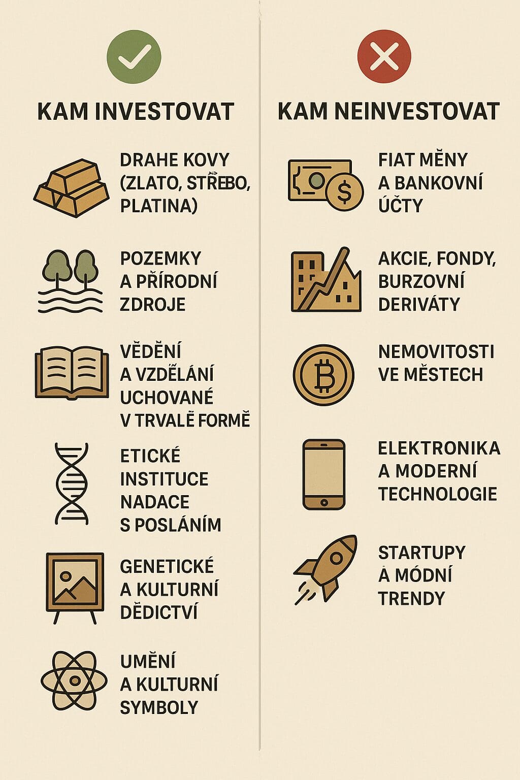 Kam (ne)investovat, pokud chcete zanechat skutečnou hodnotu za 500 let