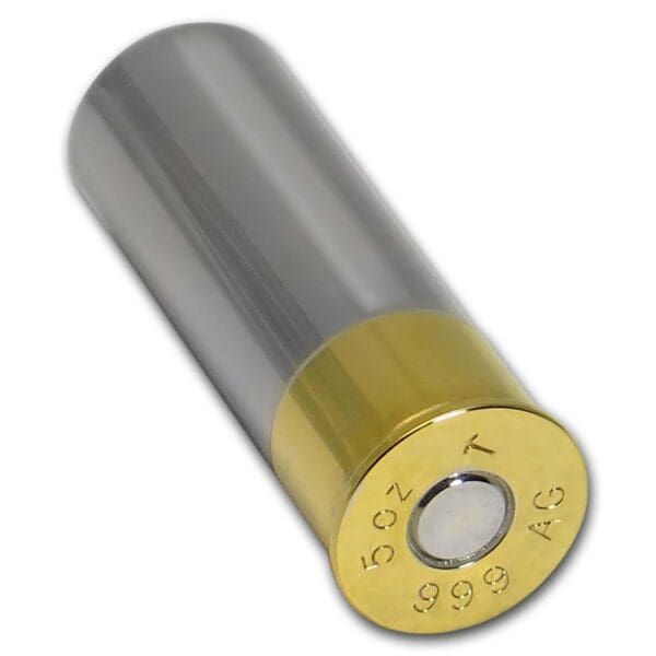 Stříbrný náboj  5 oz - 12 Gauge (zlato a rhodium)