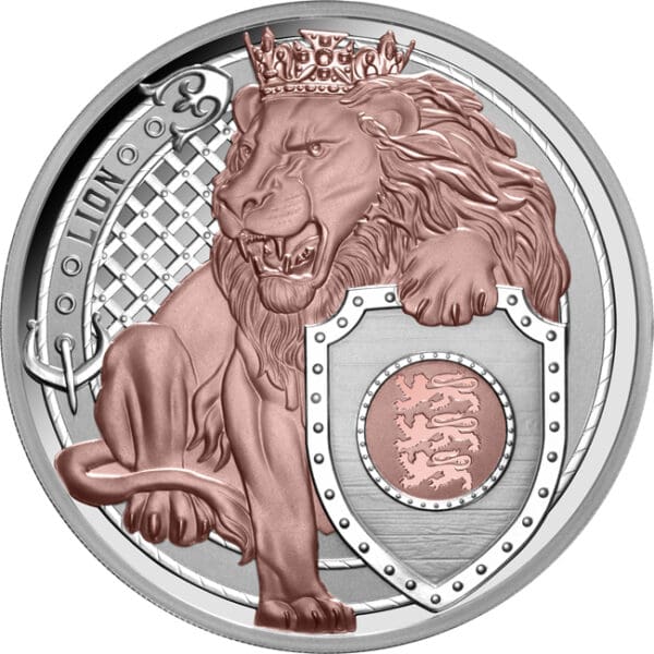 Stříbrná mince Lev – Heraldická zvířata 2025, 1 oz, 999/1000 Ag, limitovaná edice