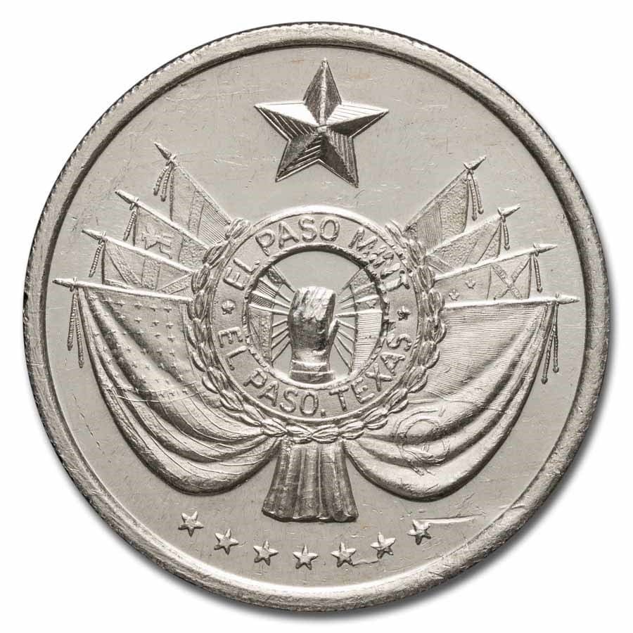 Stříbrná mince - vintage 1974 El Paso Mint 1 oz