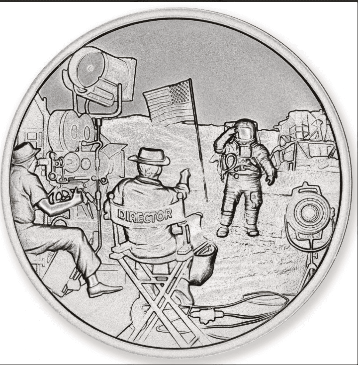 Stříbrná mince Moon Landing – 1 oz, Conspiracy Theory Series