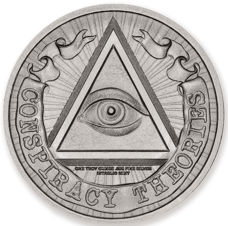 Stříbrná mince Moon Landing – 1 oz, Conspiracy Theory Series - Obrázek 2
