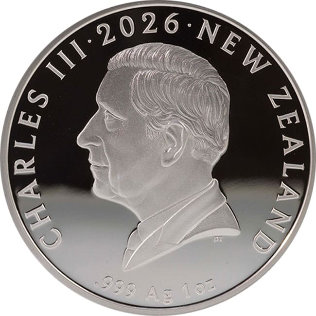 Stříbrná mince Kiwi 2026 – 1 oz | Limitovaná edice z Nového Zélandu