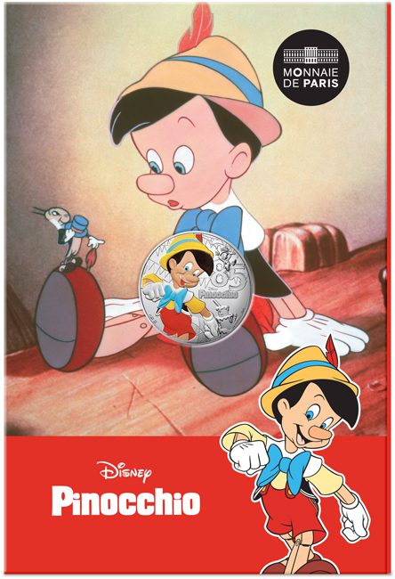 Stříbrná mince 10 € – Pinocchio 2025 – Francie