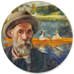 Luxusní 2 oz stříbrná mince Auguste Renoir (2024). Ryzí stříbro 999,9, série Mistři umění, náklad pouze 999 ks. Skladem na Zlatoproradost.cz.