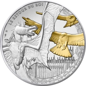 Oficiální stříbrná mince 10 EUR Francie (2026) – Orli proti okřídleným stvůrám. Sběratelská edice v blistru ze série Pán prstenů na Zlatoproradost.cz.